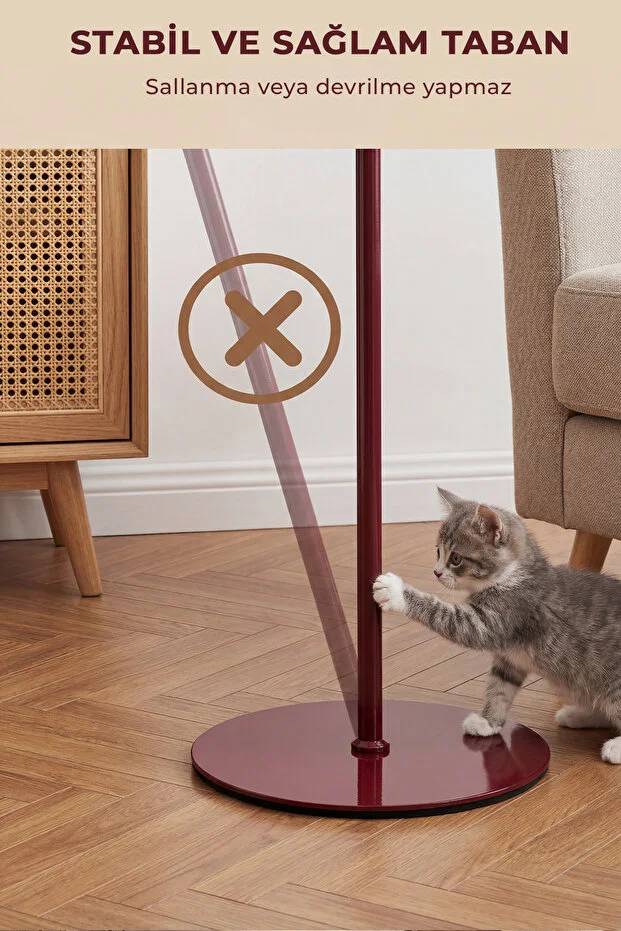 Modena Retro Bordo Metal Başlıklı Tek Ayaklı Lambader Modena Retro Bordo Metal Başlıklı Tek Ayaklı Lambader